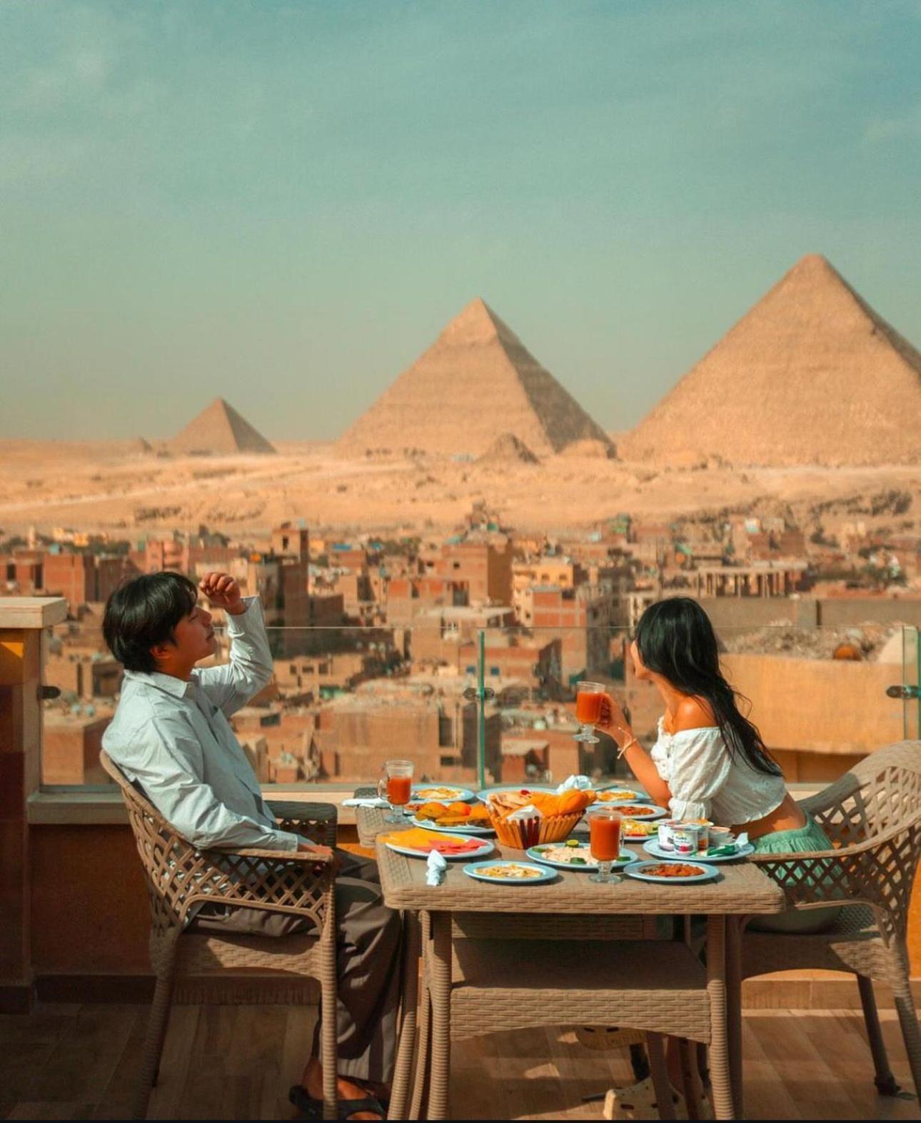 Celia Pyramids View Inn Nazlet el-Sîsi Exterior photo